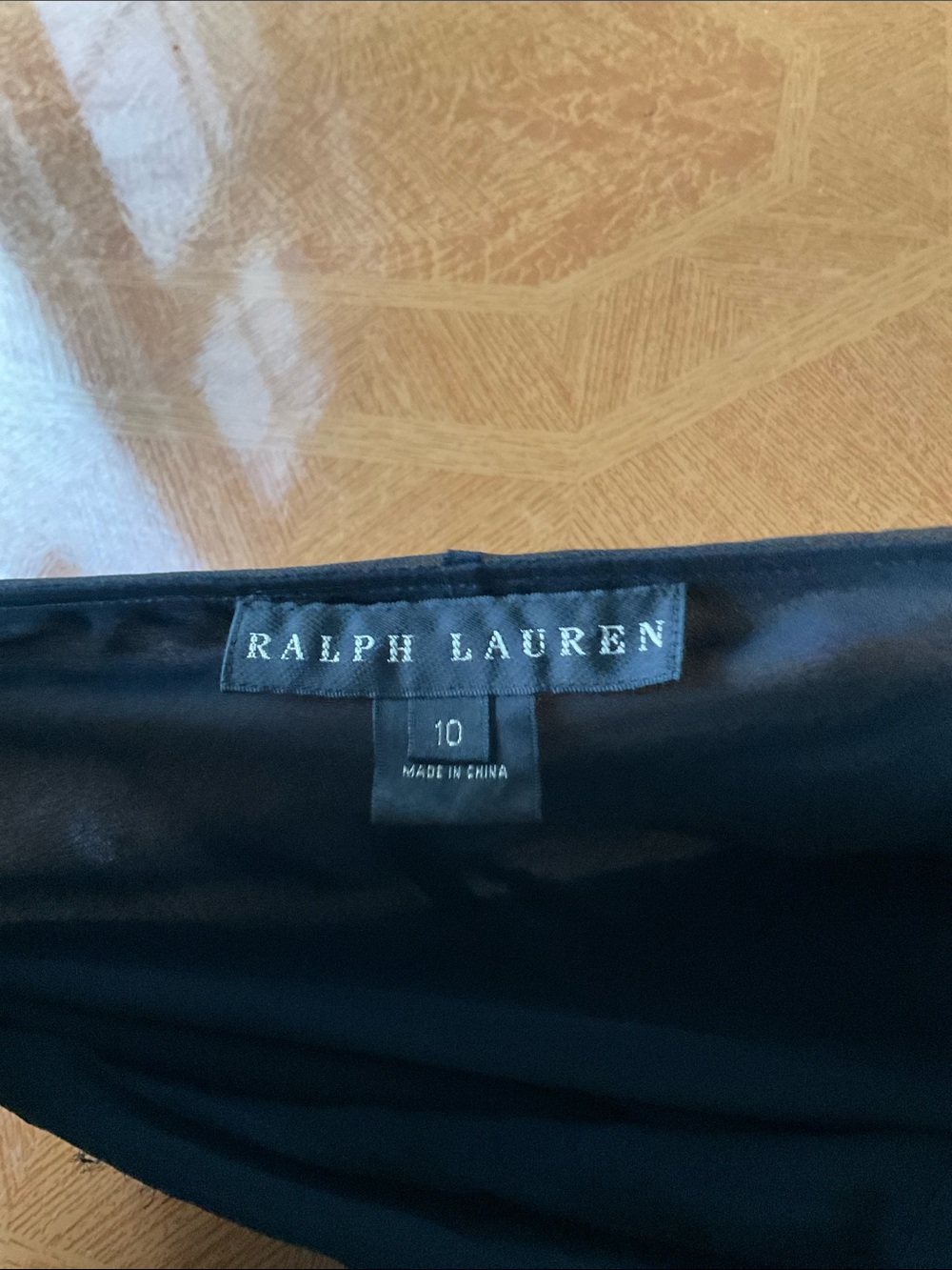 Ralph Lauren Women’s Black Wrap Silk Chiffon Trousers. Size 10. - Picture 3 of 4
